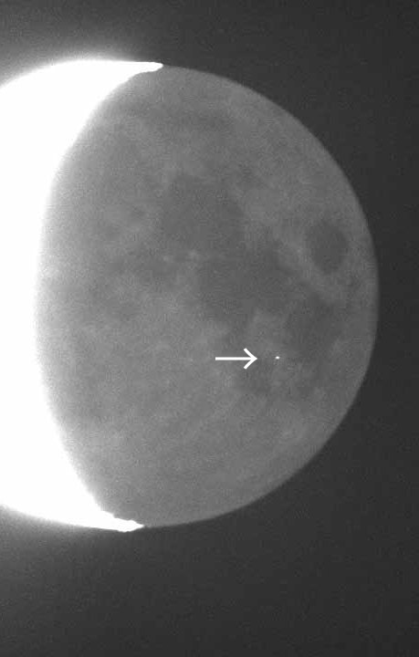 2024年11月7日19時00分39.2秒の衝突閃光